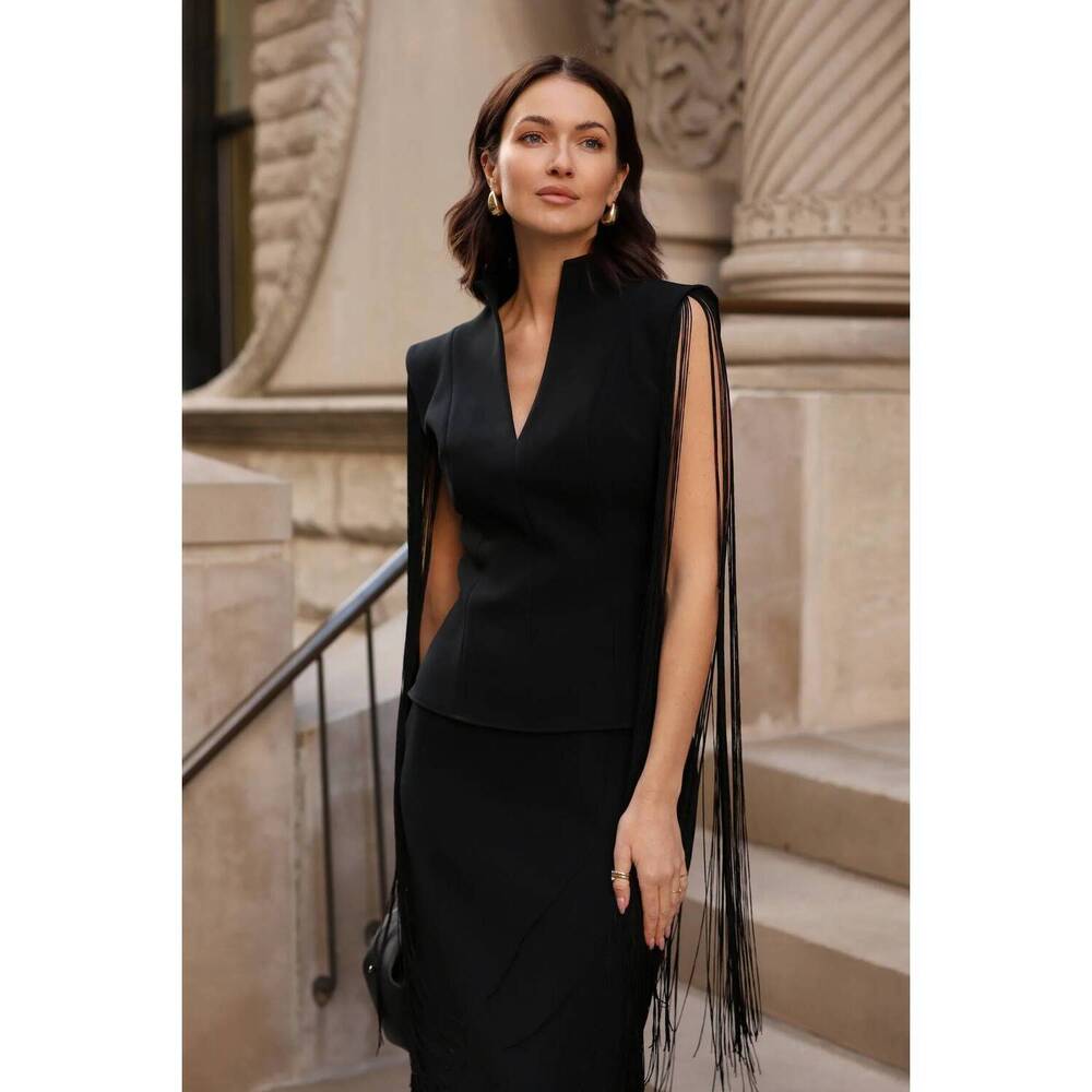 NEW DIOMI women's structured blouse in black